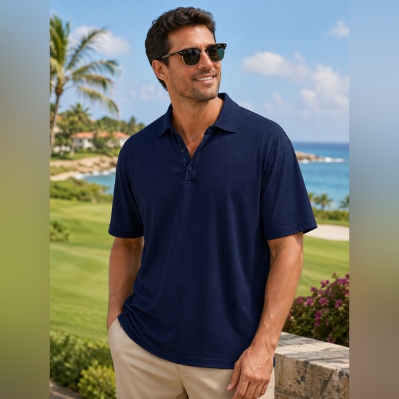 Bobby Jones Other - Bobby Jones Navy Short-Sleeve Polo